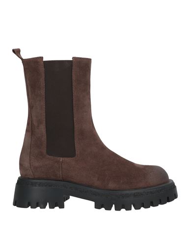 Club 99 Woman Ankle Boots Brown Size 6 Leather In Brown