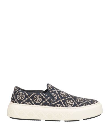 Tory Burch Woman Sneakers Midnight Blue Size 8 Textile Fibers
