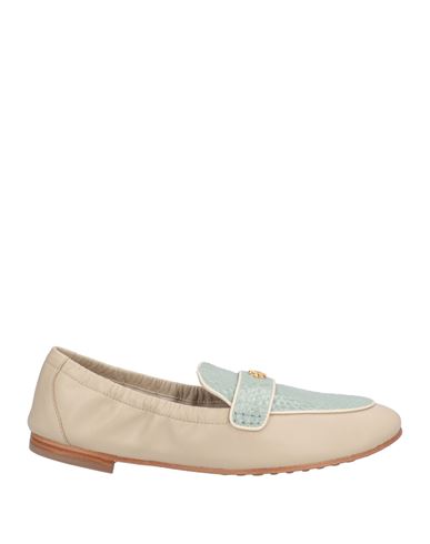 Tory Burch Woman Loafers Beige Size 8 Leather