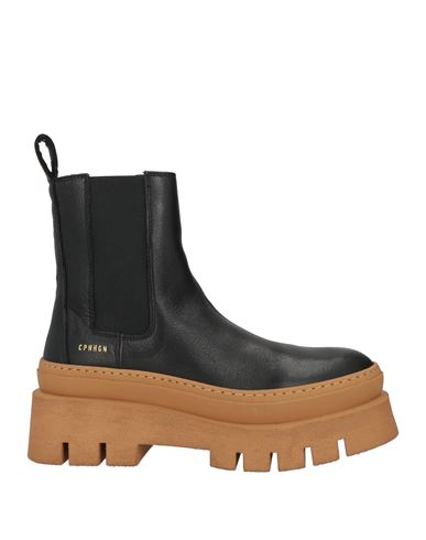 Copenhagen Studios Woman Ankle Boots Black Size 6 Leather In Black