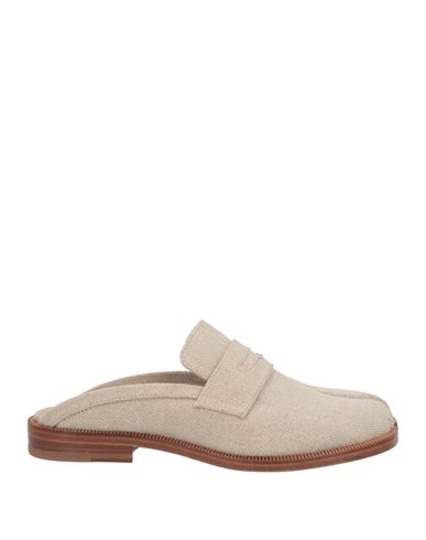 Maison Margiela Tabi City Loafer Linen Mules In Neutral