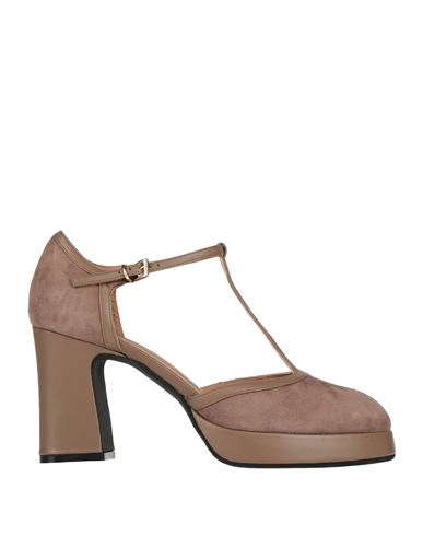 Roberto Festa Woman Pumps Light Brown Size 8 Leather In Neutral