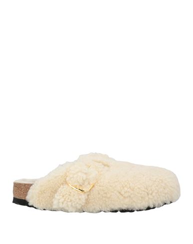 Birkenstock Woman Mules & Clogs Ivory Size 7 Shearling In White