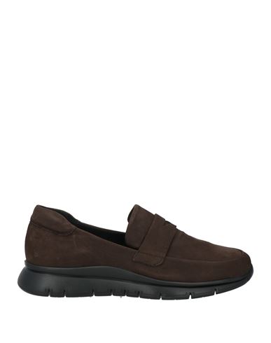 Frau Man Loafers Dark Brown Size 9 Leather In Brown