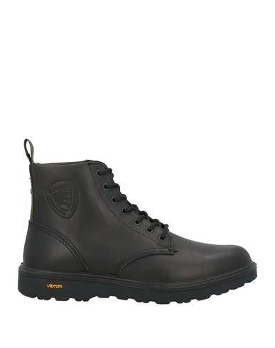 Blauer . Man Ankle Boots Black Size 11 Leather In Black