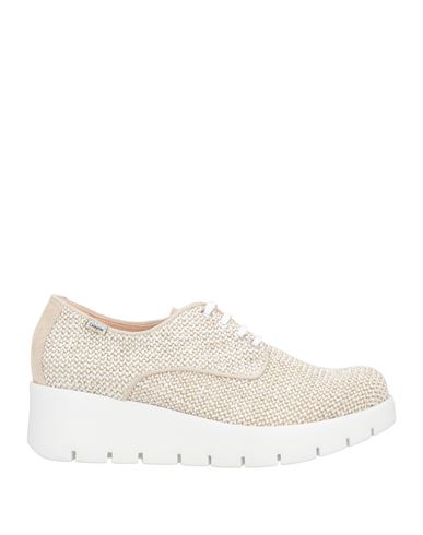 Callaghan Adaptaction Woman Lace-up Shoes Off White Size 5 Leather, Textile Fibers