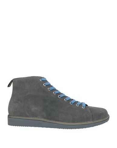 Pànchic Panchic Man Ankle Boots Gunmetal Size 12 Textile Fibers In Gray