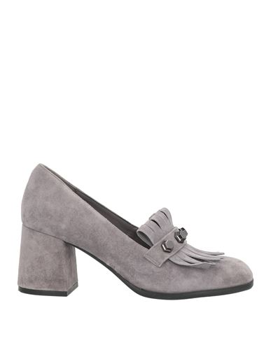 Tosca Blu Woman Loafers Grey Size 7 Leather In Gray