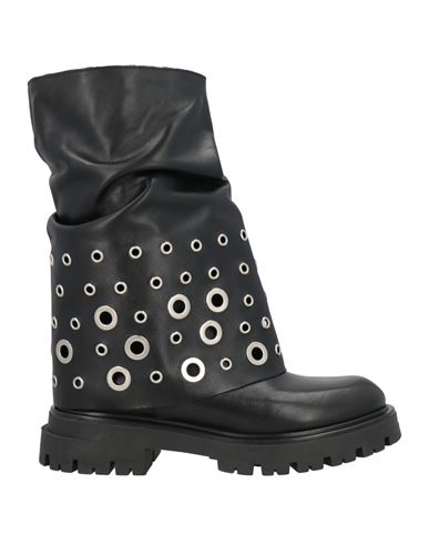 Ovyè Ovyé Woman Ankle Boots Black Size 8 Leather In Black