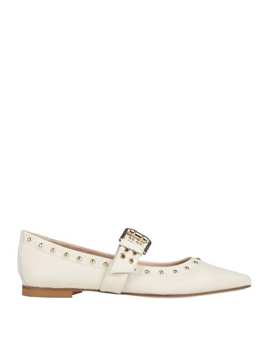 Divine Follie Woman Ballet Flats Off White Size 8 Leather In White