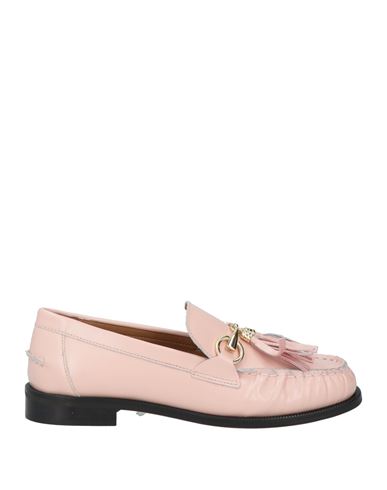 Divine Follie Woman Loafers Light Pink Size 8 Leather In Pink