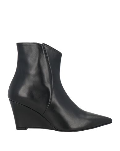 Andrea Pinto Woman Ankle Boots Black Size 6 Leather In Black