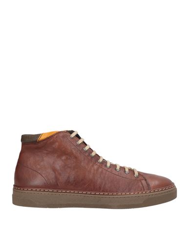 Exton Man Sneakers Brown Size 12 Leather In Brown