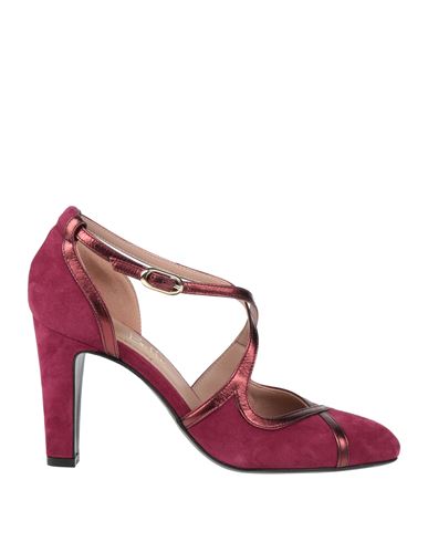 La Belle Woman Pumps Garnet Size 7 Leather In Red