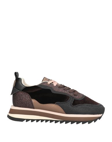 Apepazza Sport Woman Sneakers Dark Brown Size 7 Textile Fibers In Multi