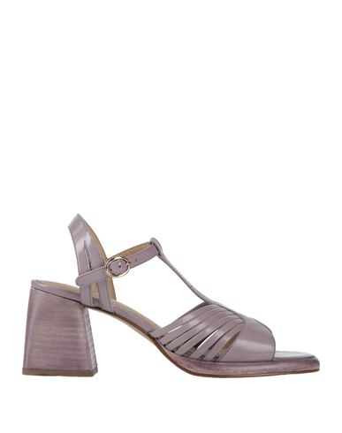 Emanuélle Vee Woman Sandals Lilac Size 8 Leather In Purple