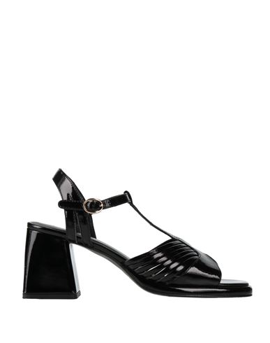 Emanuélle Vee Woman Sandals Black Size 8 Leather In Black