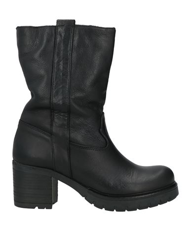 Barbara Brera Woman Ankle Boots Black Size 7 Leather In Black