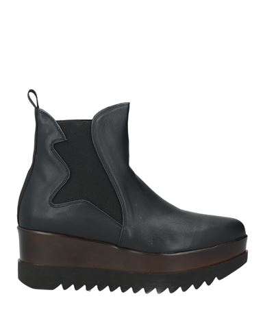 Lorenzo Mari Woman Ankle Boots Black Size 10 Textile Fibers In Black