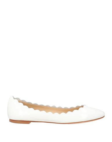 Fabio Rusconi Woman Ballet Flats White Size 8 Leather