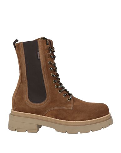 Nero Giardini Woman Ankle Boots Camel Size 8 Leather In Brown
