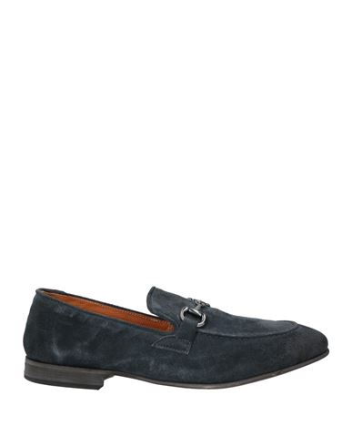 Pawelk's Man Loafers Navy Size 9 Leather In Blue