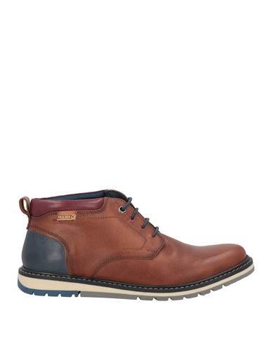 Pikolinos Man Ankle Boots Brown Size 6 Leather In Brown