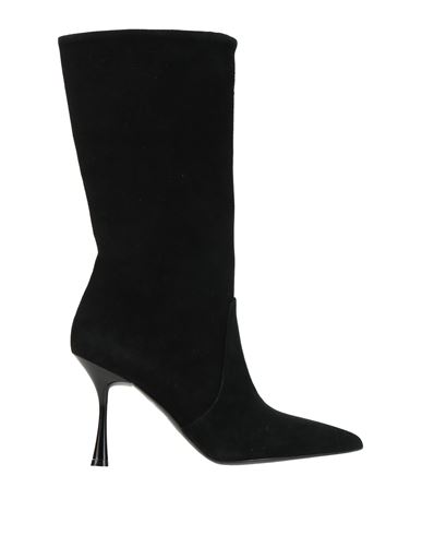 Paolo Mattei Woman Boot Black Size 8 Leather In Black