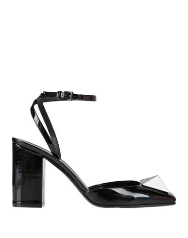 Valentino Garavani Woman Pumps Black Size 10 Leather