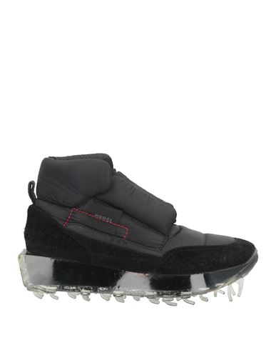 Rbrsl Rubber Soul Woman Sneakers Black Size 8 Textile Fibers, Leather