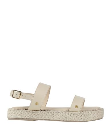 Hey Marly Woman Espadrilles Off White Size 8 Leather In White