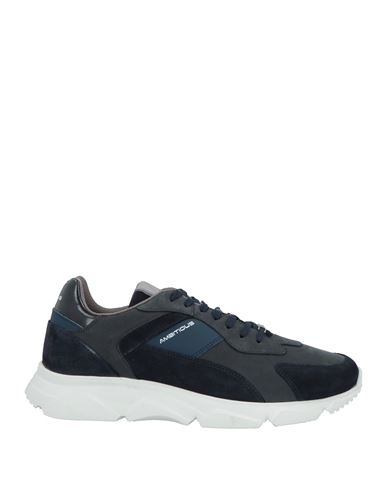 Ambitious Man Sneakers Navy Size 6 Leather, Textile Fibers