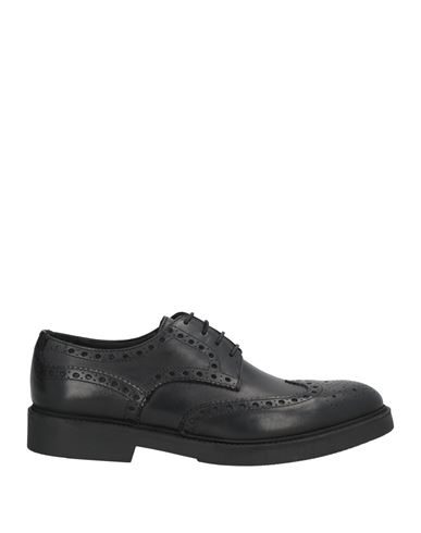 Calpierre Man Lace-up Shoes Black Size 9 Calfskin