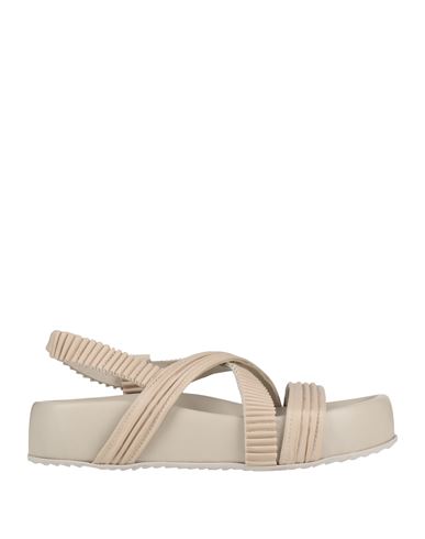 Patrizia Bonfanti Woman Sandals Grey Size 8 Leather In Gray