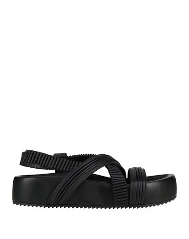 Patrizia Bonfanti Woman Sandals Black Size 8 Leather In Black
