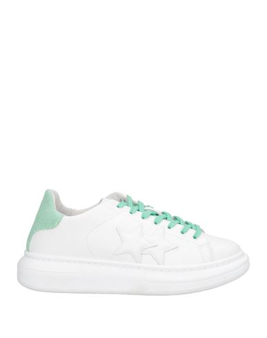 2star Woman Sneakers White Size 9 Leather In White