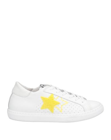 2star Woman Sneakers White Size 9 Leather In White