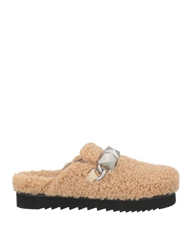 Ash Woman Mules & Clogs Beige Size 8 Textile Fibers In Neutral
