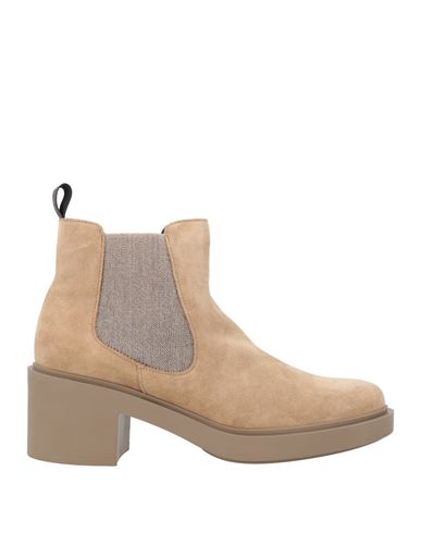 Frau Woman Ankle Boots Sand Size 10 Leather In Sand
