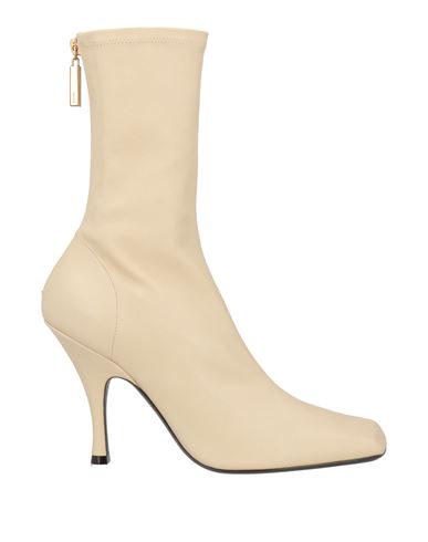 Khaite Woman Ankle Boots Beige Size 7 Calfskin In Sand