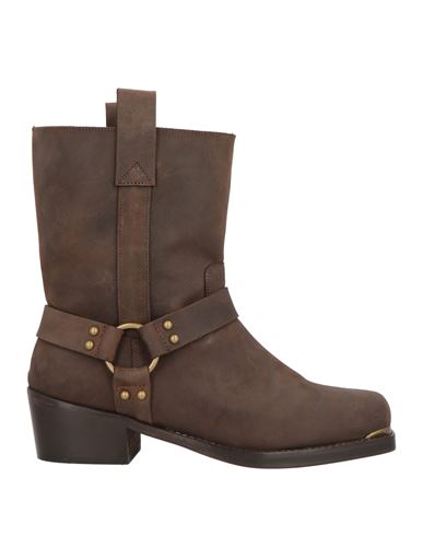 Ame Âme Woman Ankle Boots Dark Brown Size 6 Leather