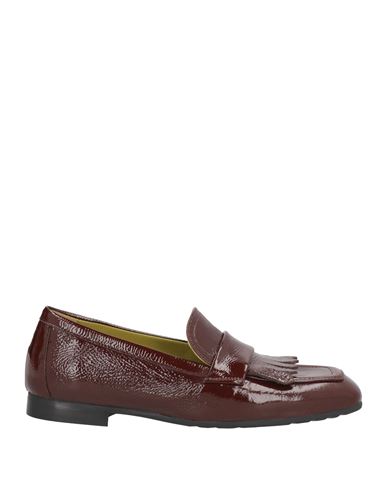 O'dan Li Woman Loafers Brown Size 6 Leather In Brown