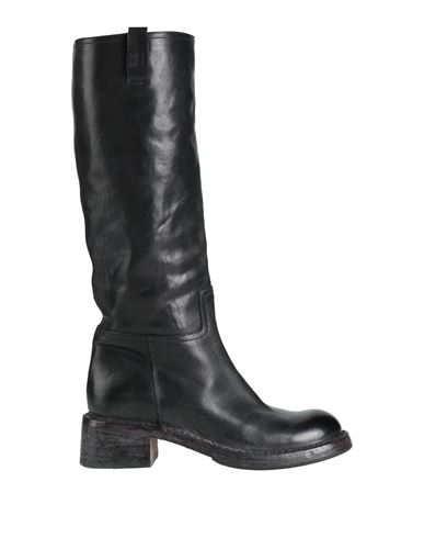 Moma Ideal Block Woman Boot Black Size 8 Leather In Black