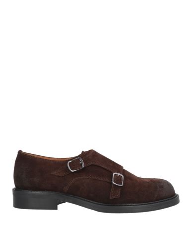 O'dan Li Woman Loafers Chocolate Brown Size 8 Leather In Brown