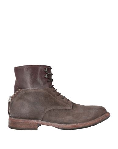 Moma Man Ankle Boots Dark Brown Size 8 Leather In Brown