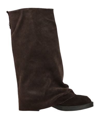 Ovyè Ovyé Woman Boot Khaki Size 10 Leather In Brown