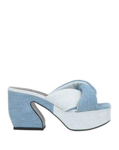 Si Rossi By Sergio Rossi Woman Sandals Blue Size 5 Textile Fibers In Blue