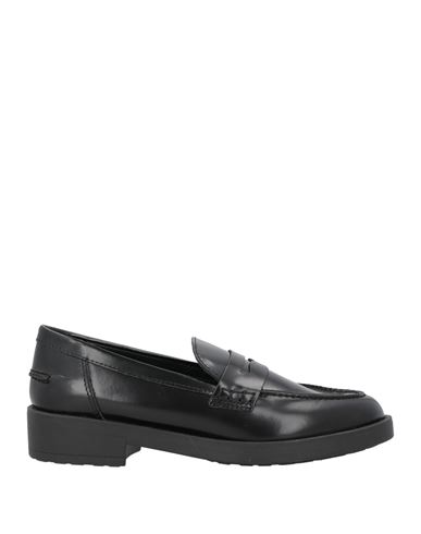 Francesco Brunelli Woman Loafers Black Size 7 Calfskin