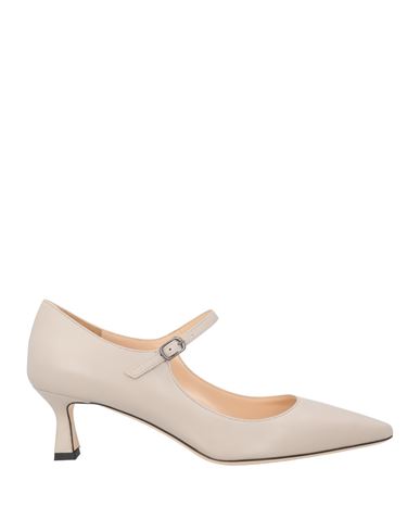 Anima Woman Pumps Grey Size 5 Leather In Gray