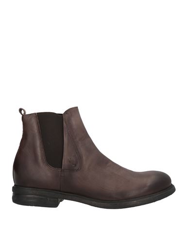 Mjus Man Ankle Boots Dark Brown Size 6 Leather In Brown